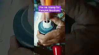 Pre inked Rubber Stamp Refill Tutorial #inkstamp #youtubeshorts