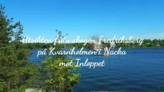 Utsikten mot Stockholms inlopp fr&aring;n skogen Fredriksdal p&aring; Kvarnholmen