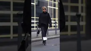 Monochromatic Magic: Chic Black Outfit Inspiration #fashionstyle #fashiontrends #ootd #streetstyle