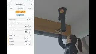 Air balancing with the testo 417 anemometer with App connection