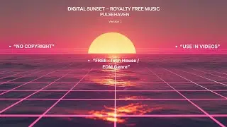 Digital Sunset Version 1 | Tech House / EDM Loops | Royalty Free No Copyright Music