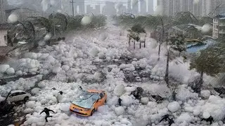 Chaos in France, Germany, and Wichita today! The worst hail storm in 2025