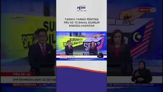 Tarikh penting PRU15 akan diumum sejurus slps SPR bermesyuarat 20 Oktober ni #mypru15 #RTMMalaysia