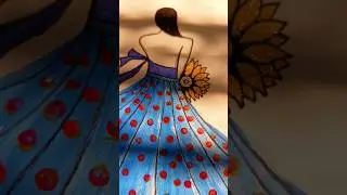 drawing is talking itself👗#drawing #pendrawing #creativedrawing #easydrawing #dressdrawing #art