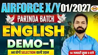 AIRFORCE X/Y 01/2027 || ENGLISH || PARINDA BATCH DEMO || BY SHIVAM SIR