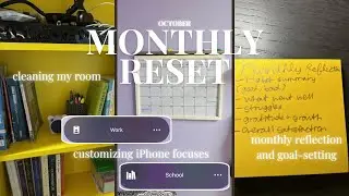*watch this for motivation* | my SIMPLE monthly reset | cleaning my room | academic goal setting etc