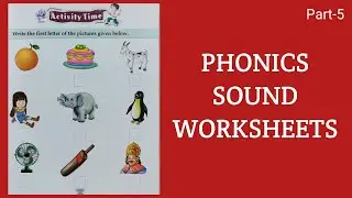 Phonics Worksheets for Kindergarten, Preschool, LKG, UKG.