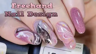 Freehand Nail Design / Простой дизайн гель-лаком
