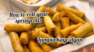 How to do  Lumpia/Springrolls wrapping effectively. michelle soriano vloggz.