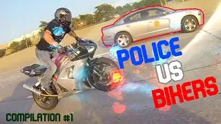 BIKER VS COPS #1 - The most INSANE POLICE CHASE 2020 - Crazy Stunts Bikers