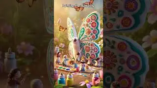 Painting the Butterfly_Jingle for toddlers #0to5years #kidsmusicshorts #kidsshorts