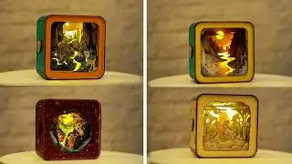 3D Wooden Puzzle Night Light