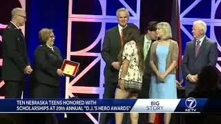10 Nebraska teens honored with scholarships at 20th annual DJ's Hero Awards