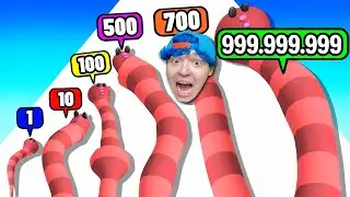 A MINHOCA PEQUENA CRESCE A CADA SEGUNDO AT&Eacute; FICAR GIGANTE E COMER TUDO!!