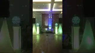 Evening reception Disco setup