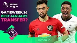 BEST January Premier League Transfer For FPL? Bergwijn, Fernandes, Ighalo 🔥 | FPL FYI GW26