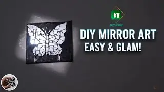 ভাঙা আয়না না ফেলে এভাবে কাজে লাগান | mirror butterfly | paper craft | broken mirror craft | mirror