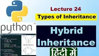 [Hindi] Python program for hybrid inheritance | Python tutorial in hindi #hybridinheritance #python3