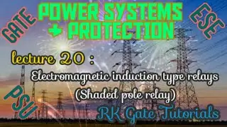 //GATE LECTURE 20// Electromagnetic induction type relay (Shaded pole type relay)