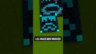 Minecraft Warden Pixel Art. #shorts