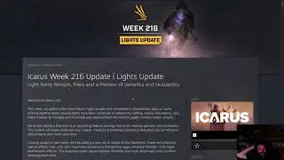 Icarus - Week 216 PatchNotes Discussion - Lights Update