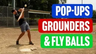 How to Hit Better Ground Balls, Pop-Ups and Fly Balls [Fungo Hitting]