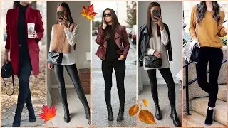 OUTFITS CON BOTAS + PANTALONES NEGROS PARA VERTE MÁS ALTA Y DELGADA 🖤🍁🍂 MODA OTOÑO INVIERNO 2021
