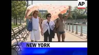 The National Weather Service says a warm air mass over the eastern U.S. is sending temperatures risi