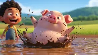 Minecraft Tiny Pig Got Stuck in the Mud 🐖 | Funny Toddler Song | Kids Rhymes