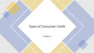 Types of Consumer Credit