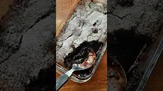 Hot Fudge Pudding Cake 🍫 | Eggless Chocolate Dessert #shorts #fudgecake #egglessdessert #pudding