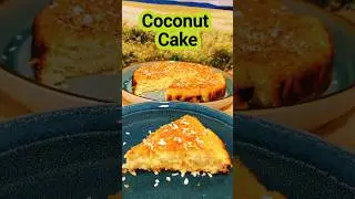 Quick Coconut Cake - Flourless, Keto & Low Carb &ndash; 5-Minute Recipe With Only 4 Ingredients!