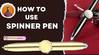 How To Use Hand Spinner Pen with LED Light | Spinning Pen with Light | Anti Stress Gift Pen