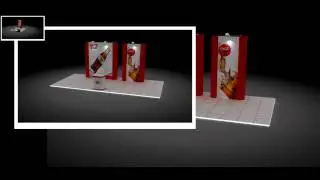 5 in 1 Stall Designs using ExpoPrestige&trade; Modular Exhibition Stand