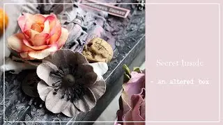 Secret Inside - an altered wooden box