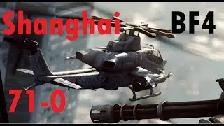 BF4 Pro Attack Heli Gameplay (71-0) | Siege of Shanghai (AH-1Z) - Turbopummel | Conquest Large HD