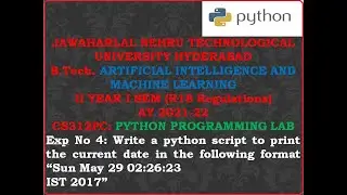 PYTHON PROGRAMMING LAB Exp 4
