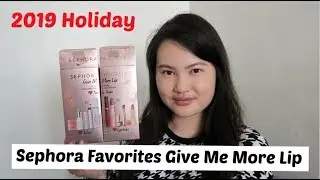 2019 Holiday (LIMITED EDITION) Sephora Favorites Give Me More Lip Review + Swatches | Tracey Violet