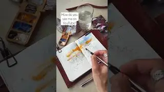 expectation/reality.  #art #sketchart #artsketch #watercolor #sketchbook #sketchingart #painting