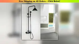 Torayvino Black Bathroom Shower System Set Wall Mounted 8