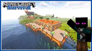 💎First Diamonds & Steampunk Dock Build! ⚙️| Minecraft Let&rsquo;s Play | 04