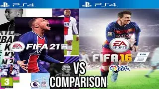 FIFA 21 против FIFA 16 PS4