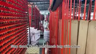 Automatic Fruit Packaging Lemon Potato Onion Orange PE Mesh Bag Roll Tubular Knitted Net
