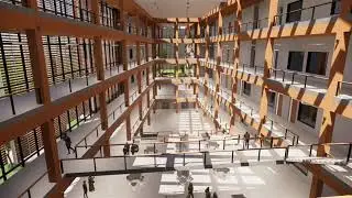 Atrium Time Lapse Video Rendering