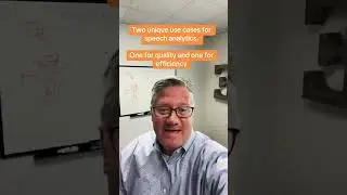 Two unique use cases for speech analytics in your callcenter / contactcenter.