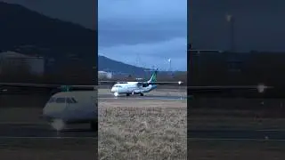Emerald Airlines / Aer Lingus ATR72-600 making a swift turn on #landing at BHD! #aviation #airplane