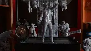 Time-Lapse 3D Resin Print - Indiana Jones and the Startling Discovery - Hex3D Model - Elegoo Saturn