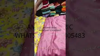 Latest Fancy Fabric Collection ✨ | Floral Sequin | 2 Beautiful Colours more detail  📞  9740405483