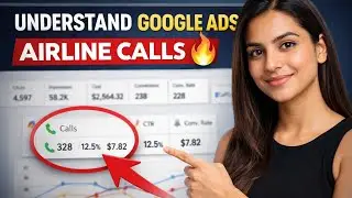 Google Ads Data Dashboard for Airline Calls | Flight Booking Call Campaign Analysis
