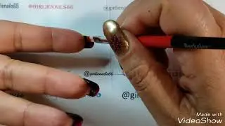 Vampy Black Matte and Red Nails